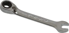 Blackhawk by Proto - 1/4" 12 Point Combination Wrench - 15° Head Angle, 3-3/32" OAL, Steel, Chrome Finish - USA Tool & Supply