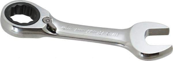 Blackhawk by Proto - 11/16" 12 Point Combination Wrench - 15° Head Angle, 5" OAL, Steel, Chrome Finish - USA Tool & Supply