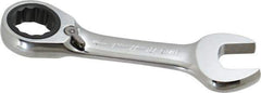 Blackhawk by Proto - 11/16" 12 Point Combination Wrench - 15° Head Angle, 5" OAL, Steel, Chrome Finish - USA Tool & Supply