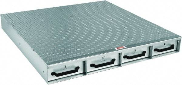 Jobox - 48" Wide x 6" High x 50" Deep Utility Chest - Fits Van Floor or Truck Bed - USA Tool & Supply