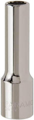 Paramount - 1/2" Drive, Deep Hand Socket - 12 Points, 3-3/32" OAL, Steel, Chrome Finish - USA Tool & Supply