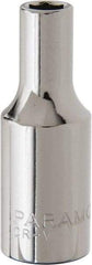 Paramount - 3/8" Drive, Deep Hand Socket - 6 Points, 1-15/16" OAL, Steel, Chrome Finish - USA Tool & Supply