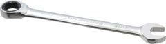 Paramount - 11/16" 12 Point Ratcheting Combination Wrench - 9-3/4" OAL, Chrome Vanadium Steel, Polished Finish - USA Tool & Supply