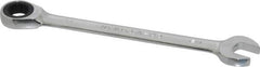 Paramount - 1/2" 12 Point Ratcheting Combination Wrench - 6-7/64" OAL, Chrome Vanadium Steel, Polished Finish - USA Tool & Supply
