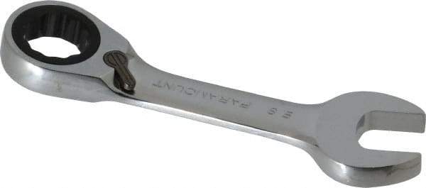 Paramount - 5/8" 12 Point Offset Combination Wrench - 15° Offset Angle, 4-7/8" OAL, Chrome Vanadium Steel, Polished Finish - USA Tool & Supply