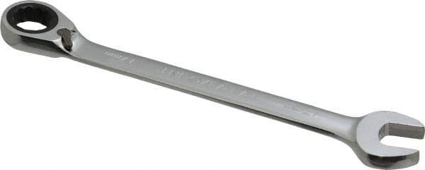 Paramount - 17mm 12 Point Combination Wrench - 15° Head Angle, 8-57/64" OAL, Chrome Vanadium Steel, Polished Finish - USA Tool & Supply