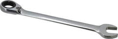 Paramount - 27mm 12 Point Combination Wrench - 15° Head Angle, 14-3/64" OAL, Chrome Vanadium Steel, Polished Finish - USA Tool & Supply