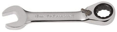 Paramount - 12mm 12 Point Combination Wrench - 15° Head Angle, 4-11/64" OAL, Chrome Vanadium Steel, Polished Finish - USA Tool & Supply