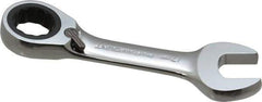 Paramount - 17mm 12 Point Combination Wrench - 15° Head Angle, 5" OAL, Chrome Vanadium Steel, Polished Finish - USA Tool & Supply
