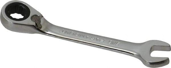 Paramount - 5/16" 12 Point Offset Combination Wrench - 15° Offset Angle, 3-1/2" OAL, Chrome Vanadium Steel, Polished Finish - USA Tool & Supply