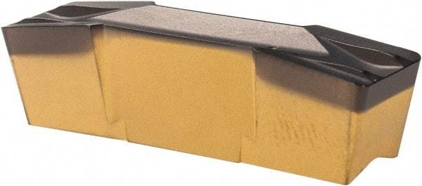 Iscar - 800E080GIF Grade IC8250, 8mm Cutting Width Carbide Grooving Insert - 27mm Max Depth of Cut, Neutral, 0.8mm Corner Radius, TiCN/Al2O3/TiN Finish - USA Tool & Supply