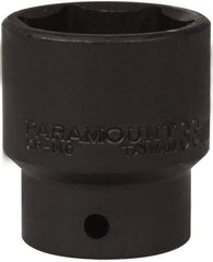 Paramount - 1/2" Drive 33mm Standard Impact Socket - 6 Points, 2" OAL - USA Tool & Supply