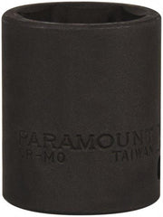 Paramount - 1/2" Drive 25mm Standard Impact Socket - 6 Points, 1-3/4" OAL - USA Tool & Supply