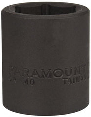 Paramount - 1/2" Drive 23mm Standard Impact Socket - 6 Points, 1-1/2" OAL - USA Tool & Supply