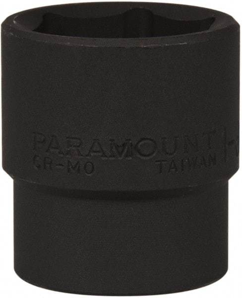 Paramount - 1/2" Drive 1-3/16" Standard Impact Socket - 6 Points, 2" OAL - USA Tool & Supply