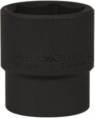 Paramount - 1/2" Drive 1-3/16" Standard Impact Socket - 6 Points, 2" OAL - USA Tool & Supply