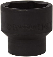 Paramount - 1/2" Drive 1-9/16" Standard Impact Socket - 6 Points, 2" OAL - USA Tool & Supply