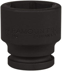 Paramount - 3/4" Drive 38mm Standard Impact Socket - 6 Points, 2-1/4" OAL - USA Tool & Supply