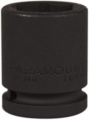 Paramount - 3/4" Drive 28mm Standard Impact Socket - 6 Points, 2-3/32" OAL - USA Tool & Supply