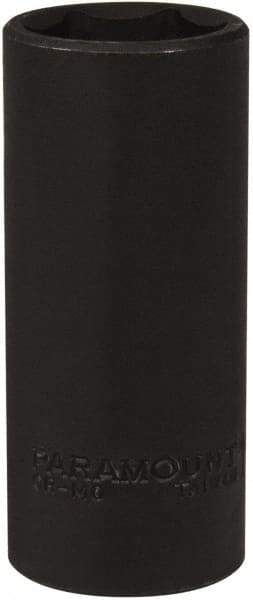 Paramount - 1/2" Drive 1" Deep Impact Socket - 6 Points, 3-1/2" OAL - USA Tool & Supply