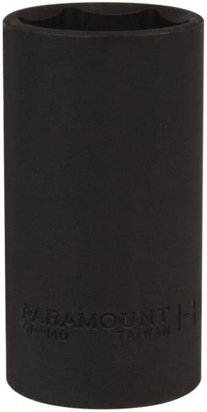 Paramount - 1/2" Drive 1-1/4" Deep Impact Socket - 6 Points, 3-1/2" OAL - USA Tool & Supply