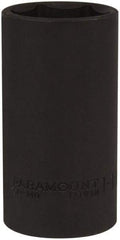 Paramount - 1/2" Drive 1-1/4" Deep Impact Socket - 6 Points, 3-1/2" OAL - USA Tool & Supply