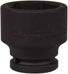 Paramount - 3/4" Drive 41mm Standard Impact Socket - 6 Points, 2-9/32" OAL - USA Tool & Supply