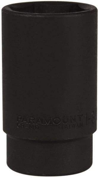 Paramount - 1/2" Drive 1-3/8" Deep Impact Socket - 6 Points, 3-1/2" OAL - USA Tool & Supply