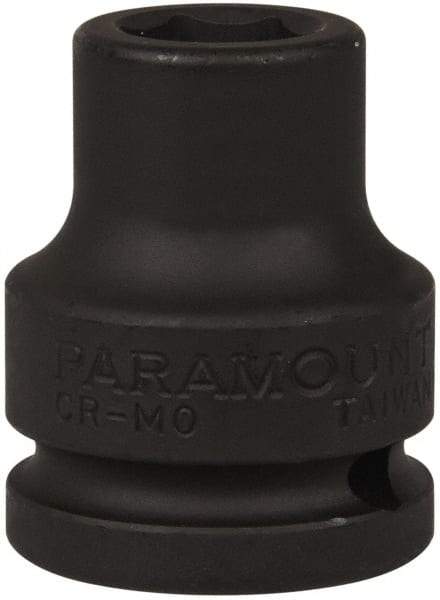 Paramount - 3/4" Drive 5/8" Standard Impact Socket - 6 Points, 2" OAL - USA Tool & Supply