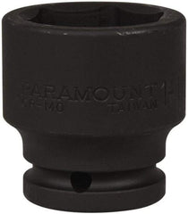 Paramount - 3/4" Drive 1-1/2" Standard Impact Socket - 6 Points, 2-1/4" OAL - USA Tool & Supply