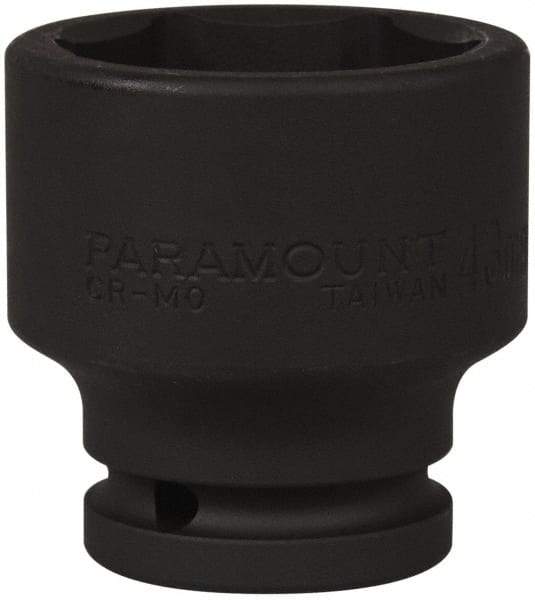 Paramount - 3/4" Drive 43mm Standard Impact Socket - 6 Points, 2-7/16" OAL - USA Tool & Supply