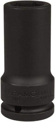 Paramount - 3/4" Drive 23mm Deep Impact Socket - 6 Points, 3-35/64" OAL - USA Tool & Supply