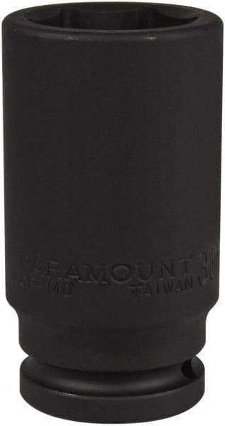 Paramount - 3/4" Drive 33mm Deep Impact Socket - 6 Points, 3-35/64" OAL - USA Tool & Supply