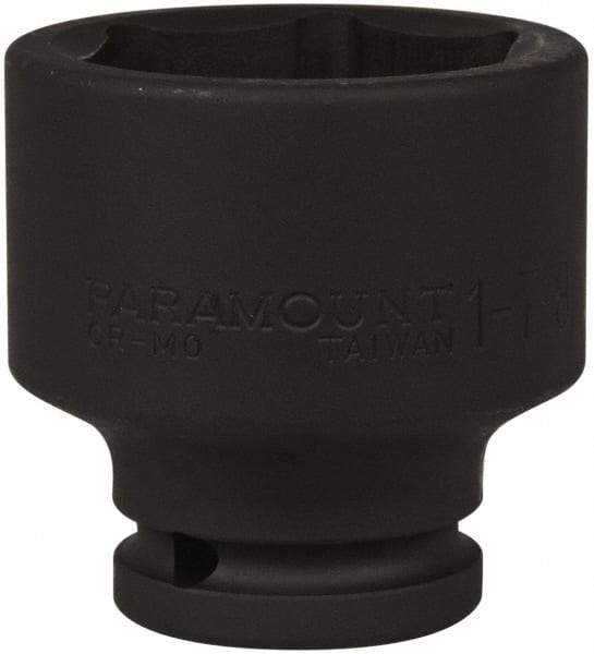 Paramount - 3/4" Drive 1-7/8" Standard Impact Socket - 6 Points, 2-11/16" OAL - USA Tool & Supply