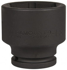 Paramount - 3/4" Drive 2-1/8" Standard Impact Socket - 6 Points, 2-51/64" OAL - USA Tool & Supply