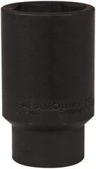Paramount - 1/2" Drive 35mm Deep Impact Socket - 6 Points, 3-1/2" OAL - USA Tool & Supply
