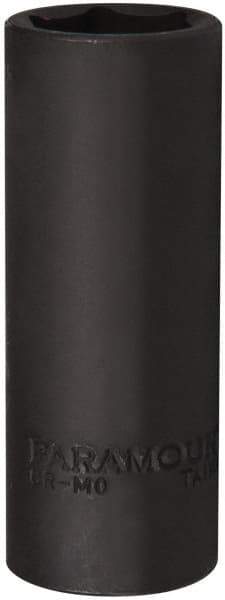 Paramount - 1/2" Drive 21mm Deep Impact Socket - 6 Points, 3-5/64" OAL - USA Tool & Supply