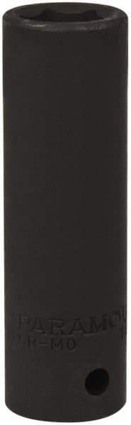Paramount - 1/2" Drive 15mm Deep Impact Socket - 6 Points, 3-5/64" OAL - USA Tool & Supply