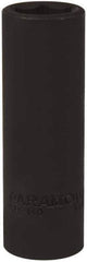 Paramount - 1/2" Drive 17mm Deep Impact Socket - 6 Points, 3-5/64" OAL - USA Tool & Supply