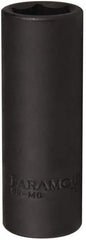 Paramount - 1/2" Drive 19mm Deep Impact Socket - 6 Points, 3-5/64" OAL - USA Tool & Supply