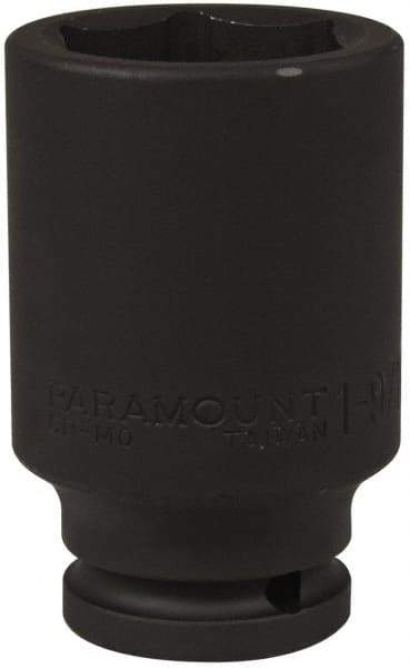Paramount - 1/2" Drive 1-9/16" Deep Impact Socket - 6 Points, 3-1/2" OAL - USA Tool & Supply