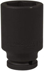 Paramount - 1/2" Drive 1-9/16" Deep Impact Socket - 6 Points, 3-1/2" OAL - USA Tool & Supply