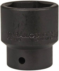 Paramount - 1/2" Drive 34mm Standard Impact Socket - 6 Points, 2" OAL - USA Tool & Supply