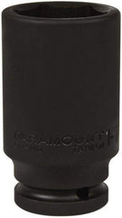 Paramount - 3/4" Drive 1-7/16" Deep Impact Socket - 6 Points, 3-35/64" OAL - USA Tool & Supply