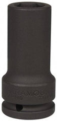 Paramount - 3/4" Drive 21mm Deep Impact Socket - 6 Points, 3-35/64" OAL - USA Tool & Supply