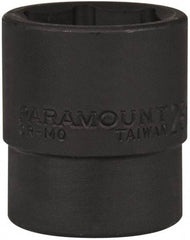 Paramount - 1/2" Drive 28mm Standard Impact Socket - 6 Points, 2" OAL - USA Tool & Supply