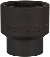 Paramount - 1/2" Drive 1-7/16" Standard Impact Socket - 6 Points, 2" OAL - USA Tool & Supply