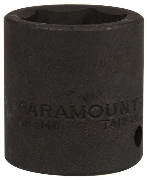 Paramount - 1/2" Drive 24mm Standard Impact Socket - 6 Points, 1-1/2" OAL - USA Tool & Supply