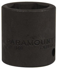 Paramount - 1/2" Drive 24mm Standard Impact Socket - 6 Points, 1-1/2" OAL - USA Tool & Supply