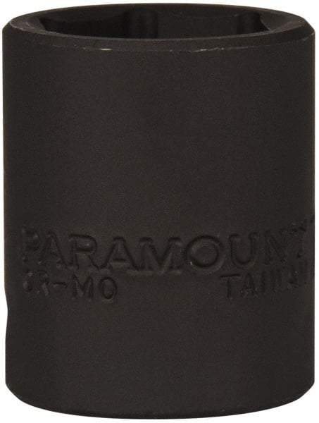 Paramount - 1/2" Drive 7/8" Standard Impact Socket - 6 Points, 1-1/2" OAL - USA Tool & Supply